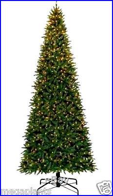 12' ft WILLIAMS Green Pine Hinged CHRISTMAS TREE with2930 Tips & 1100 Clear Lights