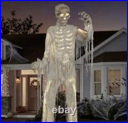 12ft Foot Giant Skeleton Mummy LED Lighted Animatronic Halloween Decor Lowe’s