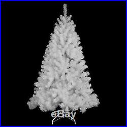 12ft White Artificial Christmas Tree Metal Stand Traditional Bushy Xmas Tree