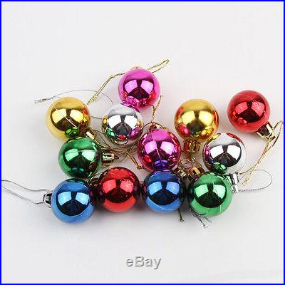 12pcs Multi-Color Christmas Balls Ornaments Xmas Tree Hanging Party Decoration