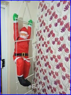 130cm Climbing Santa With Rope Ladder 200cm Indoor/ Outdoor Christmas Decoration