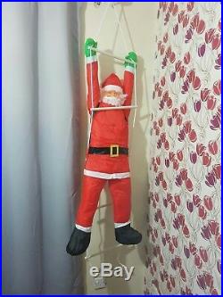 130cm Climbing Santa With Rope Ladder 200cm Indoor/ Outdoor Christmas Decoration