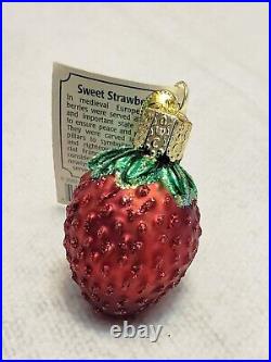 13PC Lot Old World Christmas Ornaments Blown Glass Handpainted FRUITS VEGGIES