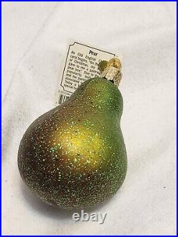 13PC Lot Old World Christmas Ornaments Blown Glass Handpainted FRUITS VEGGIES