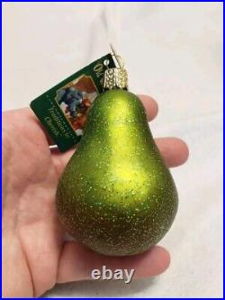 13PC Lot Old World Christmas Ornaments Blown Glass Handpainted FRUITS VEGGIES