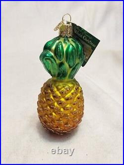 13PC Lot Old World Christmas Ornaments Blown Glass Handpainted FRUITS VEGGIES