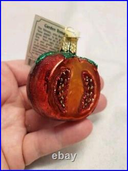 13PC Lot Old World Christmas Ornaments Blown Glass Handpainted FRUITS VEGGIES
