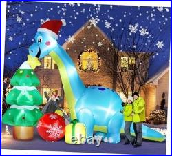 13.6 Ft Long Christmas Inflatable Decorations, Huge Xmas Inflatable Rectangular