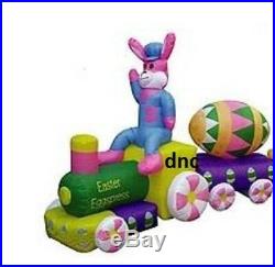 13' Easter Bunny EGG Train Lighted AIR Blown Inflatable Yard Deocr