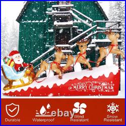 13 FT Christmas Inflatables Outdoor Decorations Giant Christmas Santa Claus