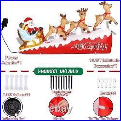 13 FT Christmas Inflatables Outdoor Decorations Giant Christmas Santa Claus