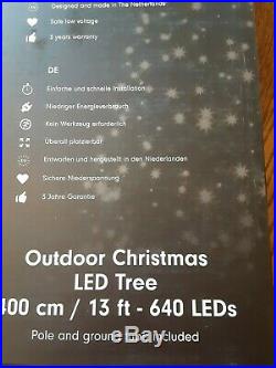 13 ft Outdoor Christmas Tree with 640 Multicolored LED Lights Holiday Decor