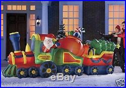 144′ CHRISTMAS SANTA TRAIN With TREES & CANDY AIRBLOWN INFLATABLE YARD DECOR