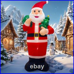 14FT Christmas Inflatable Santa Holding Gift Bag 2025 NEW LED Outdoor Decoration