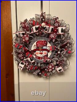 14 inch christmas wreath handmade
