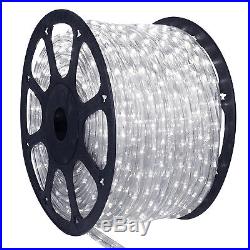 150' Commericial Grade Pure White LED Indoor/Outdoor Christmas Rope Lights on a