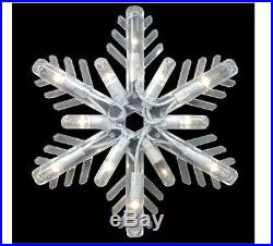 150 Snowflake Icicle Light Set Fairy Christmas Power Outdoor Holiday Party Decor