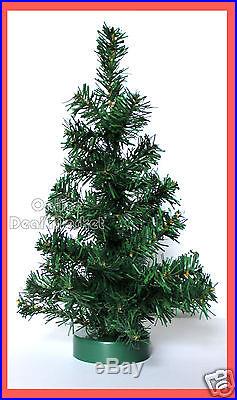 15 Desk TABLE Top SMALL Mini Christmas Tree Office Counter School SHOP Stand