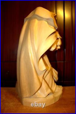 Bloque De Madera Decorativo 'Holy Family' | Pesebre Navideño | Raz Imports | 7.75 Pulgadas | Textura Rústica