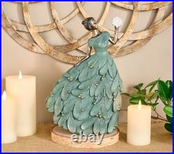 15 Indoor/Outdoor Holiday Maiden with Snowflake by Valerie in Verdigris