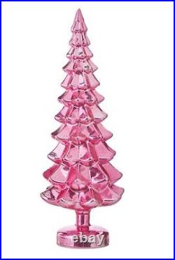 15 or 11 PINK GLASS TREES Bling SPARKLE Rosy Fuchsia Christmas RAZ 4222938 NEW