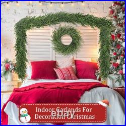 16FT Christmas Pine Garland Real Touch Green Garland