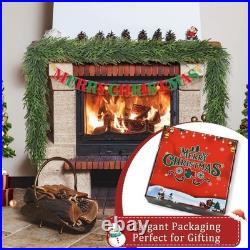 16FT Christmas Pine Garland Real Touch Green Garland