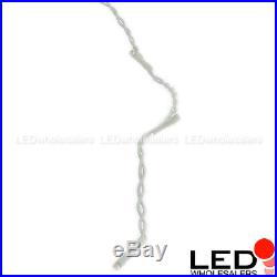 16.4-Feet Linkable Outdoor LED Christmas Xmas Icicle Lights White or Green Wire