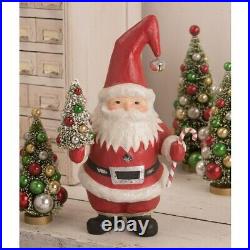 16 Bethany Lowe Jolly Jingle Bell Santa Big Figure Tree Vntg Christmas Decor