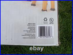 16' FT Airblown Inflatable LED LIGHTED Santa Sleigh Scene and Reindeer