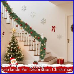 16 Ft Christmas Garland Soft Bendable Realistic Artificial Cedar Pine Green X