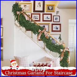 16 Ft Christmas Garland Soft Bendable Realistic Artificial Cedar Pine Green X
