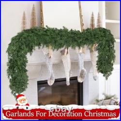16 Ft Christmas Garland Soft Bendable Realistic Artificial Cedar Pine Green X