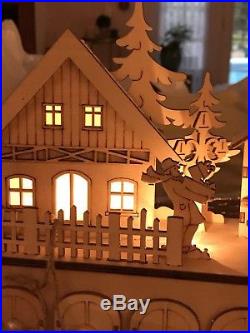 17 Alpine Chic LED Wooden Advent Calendar Christmas NWT