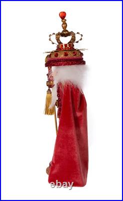 18 HOLLYWOOD CORAL KING NUTCRACKER Kurt Adler NEW PERFECT HA0593 VIBRANT