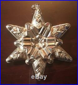 1970 Gorham Sterling Silver Christmas Snowflake Ornament with Box & Pouch