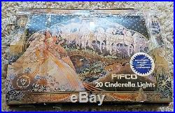 1970s Pifco 20 Cinderella Christmas Lights in original Box Carriages & Lanterns