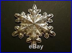 1973 Sterling Silver Gorham Annual Snowflake Ornament with Box