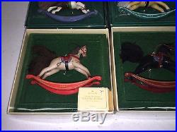 1981-96 Hallmark Rocking Horse collection with1st in Series 15 Christmas Ornaments