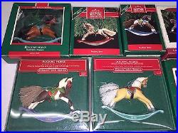 1981-96 Hallmark Rocking Horse collection with1st in Series 15 Christmas Ornaments