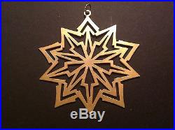 1981 Sterling Silver and Gold Vermeil MMA Annual Snowflake Ornament