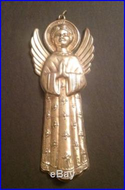 1982 Sterling Silver Gorham American Heritage Nativity Angel Ornament With Box