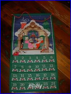 1987 AVON Advent Calendar with Pink Mouse MIssing Original Mouse