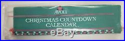 1987 Vtg Avon Cloth Advent Calendar Countdown To Christmas Factory Sealed