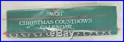 1987 Vtg Avon Cloth Advent Calendar Countdown To Christmas Factory Sealed