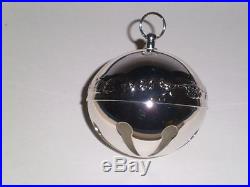 1987 Wallace Annual Sleigh Bell Christmas Ornament Limited Edition Silver plate