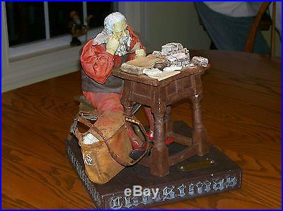 1989 Possible Dreams Santa with stool, desk & mail sack