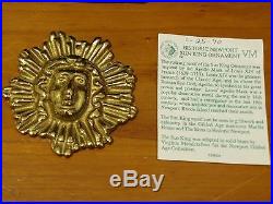 1990 Virginia Metalcrafters Sun King Brass Newport Collection Ornament