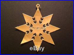 1991 Sterling Silver and Gold Vermeil MMA Annual Snowflake Ornament