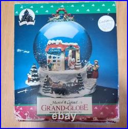 1992 Holiday Classics GrandGlobe 9Musical & Lighted 160MM SnowGlobe TOY SHOPPE